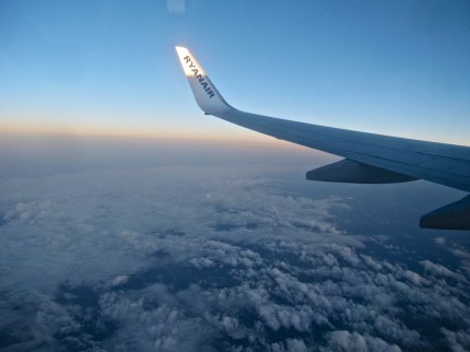 Ryan Air taking us to UK